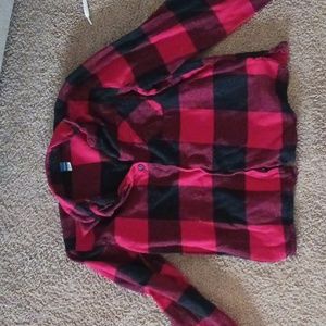Red and black plaid nightshirt